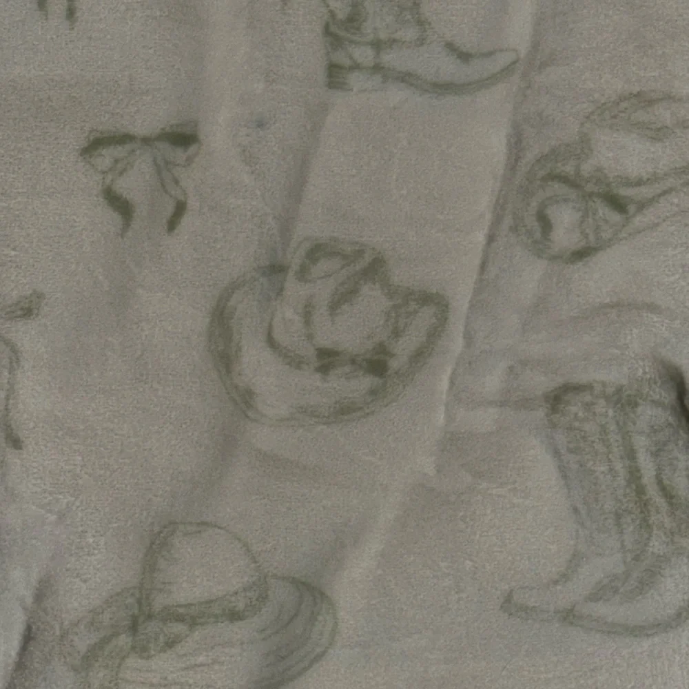 NEW WRANGLER Oversized Plush Throw Blanket Cowgirl Boots, Hats & Bows Sage/White